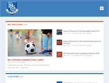 Tablet Screenshot of hooversoccerclub.com